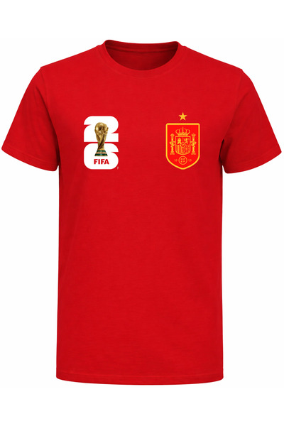 Efendioğlu Design 2026 Svetsko prvenstvo, pamučna dječja majica sa štampanim ...
