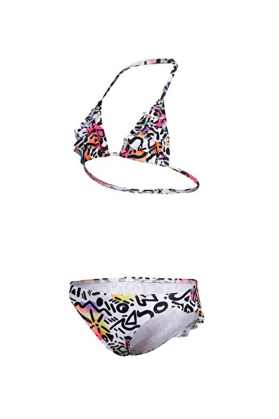 ARENA GIRLS' WATER PRINT BIKINI TRIANGLE GRAFFITI Kız Çocuk Bikini Takımı