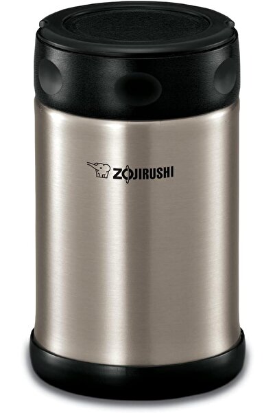 ZOJIRUSHI وعاء طعام من الفولاذ المقاوم للصدأ، سعة 25 أونصة، أسود/فولاذ مقاوم ...