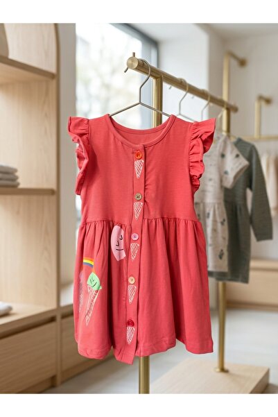 INFANT Φορεματάκι για κοριτσάκια με παγωτό και ουράνιο τόξο - Μεγέθη από 2 έω...
