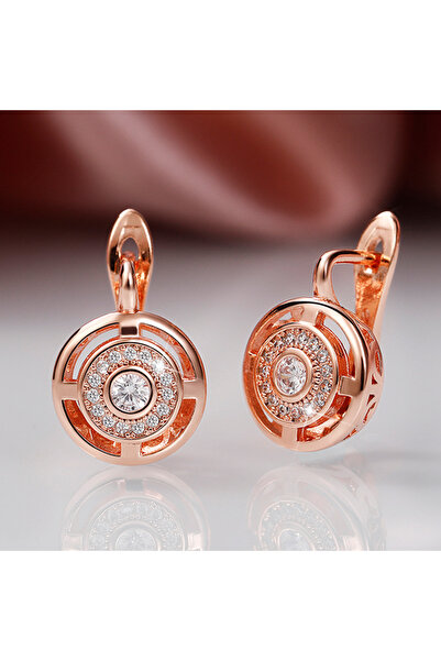 Choice E1791 Huitan Unique Design Women's Earrings Rose Gold Color/Silver Col...