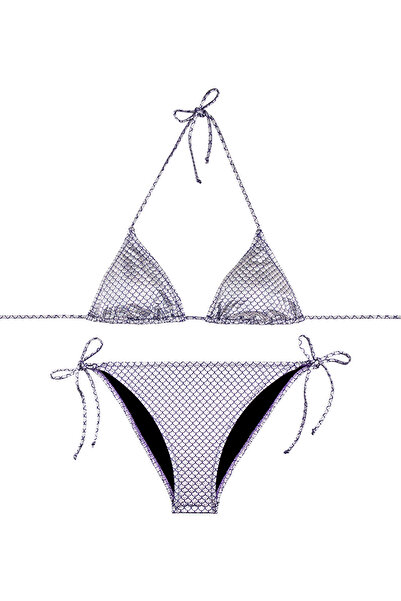 SLIPSTOP Gümüş Kadın Bikini Takım SB2644000302