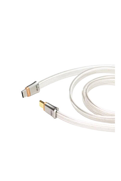 ddHiFi كابل TC19CC فضي من نوع USB-C إلى USB-C بطول 45 سم