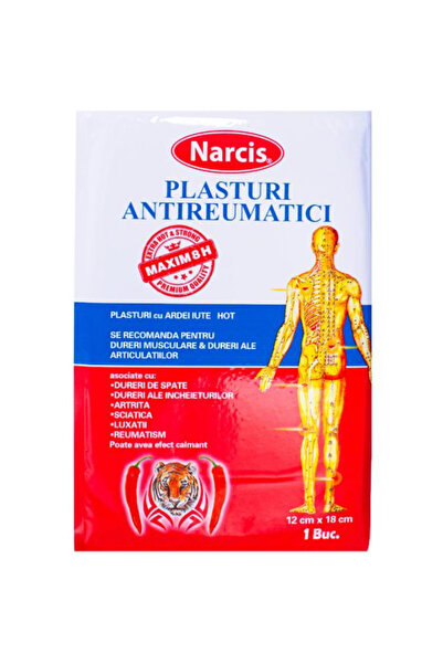 NARCIS Plasturi Antireumatici cu Ardei Iute - Hot and Strong, 12 x 18 cm