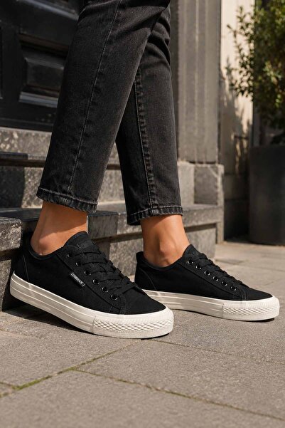 lumberjack Women's Black Canvas Casual Shoes Sneaker