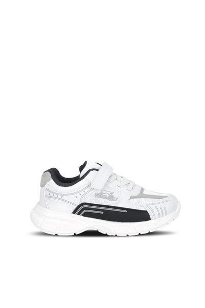 Slazenger PIRUS Pantofi sport casual unisex pentru copii, alb/bleumarin