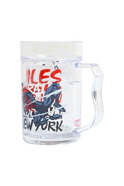 Marvel Spiderman Plastic Mug With Lid - 350ml