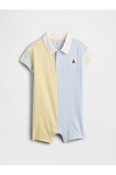 GAP Bebek Çok Renkli Baby Brannan Bear Polo Tulum
