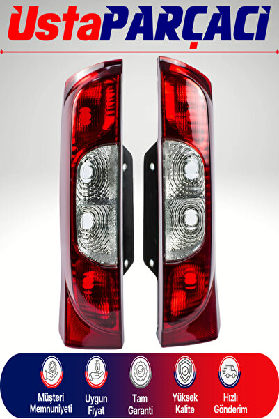 Ustaparçacı Fiat Fiorino Sağ Sol Arka Stop Lambası Takımı 2008-2015 Yan Açıla...