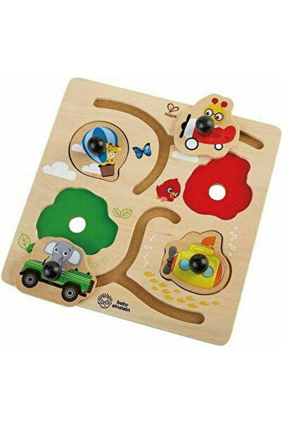 Hape Ξύλινο Παιδικό Παζλ με Πασσαλάκια: Πίστες για Περιπέτεια, για Παιδιά 1+ ...