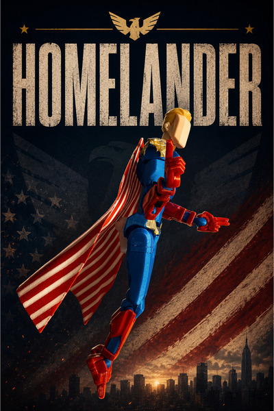 Rüzgar Tasarım Homelander Nadir Süper Kahraman T13 Dummy Tüm Eklemleri Hareke...