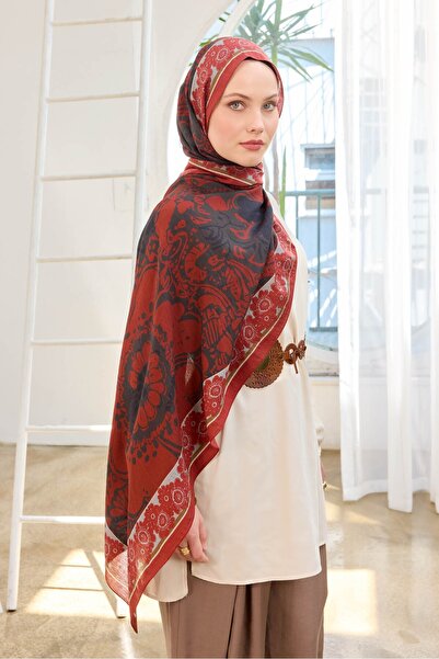 Silk Home Urban Hours Flower Black Mayda Shawl