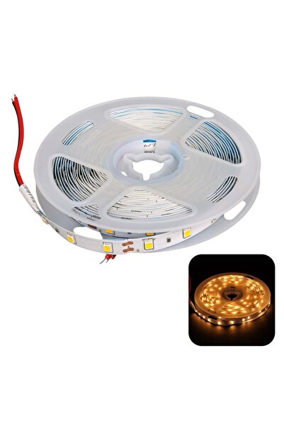 ZMR -601 3000K 12 Volt Tek Çipli 2835 İç Mekan Silikonsuz 60 Led 5 Metre Şeri...