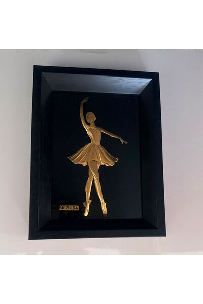 OEM Tablou placat aur 24K, balerina