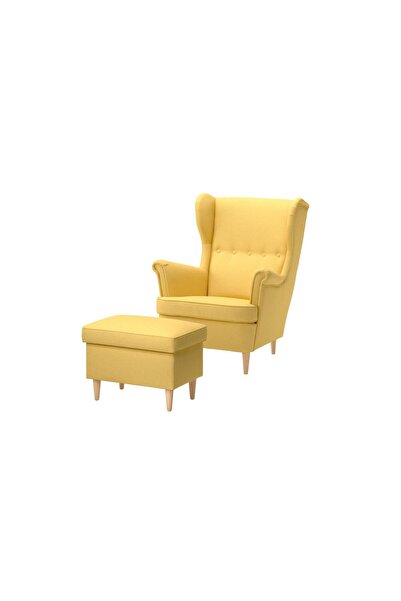 IKEA STRANDMON Berjer Koltuk - Tibbleby Sarı Rengiyle Evinize Konfor ve Zaraf...