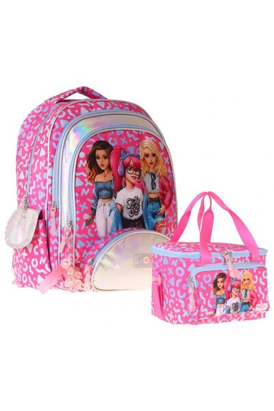 WOW Generation Girl Friends Double School Bag Set - Red Girl Friends Printed ...