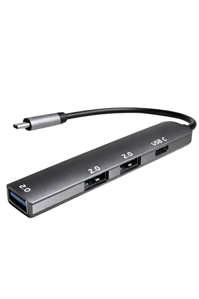 Generic Brand S-802K محول USB-A من النوع C 4 في 1، هيكل من الألومنيوم، تصميم ...