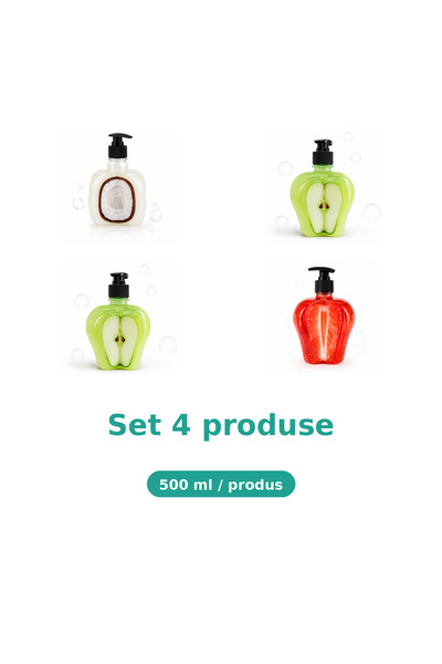 Tasty Set 4 Produse Tasty, Mix Cocos, Mar Piele Sensibila, Mar Extract, Capsuni