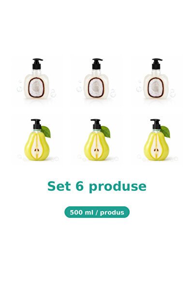 Tasty Set 6 Produse Tasty, Mix 3x Cocos, 3x Pere