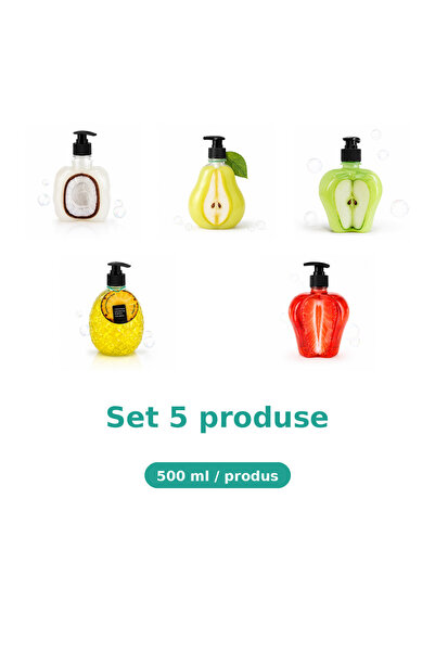 Tasty Set 5 Produse Tasty, Mix Cocos, Pere, Mar Extract, Ananas, Capsuni