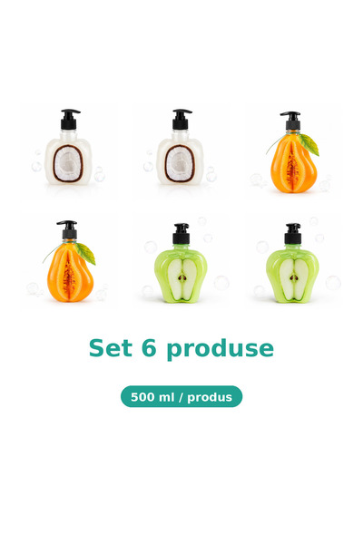 Tasty Set 6 Produse Tasty, Mix 2x Cocos, 2x Pepene Galben, 2x Mar Extract