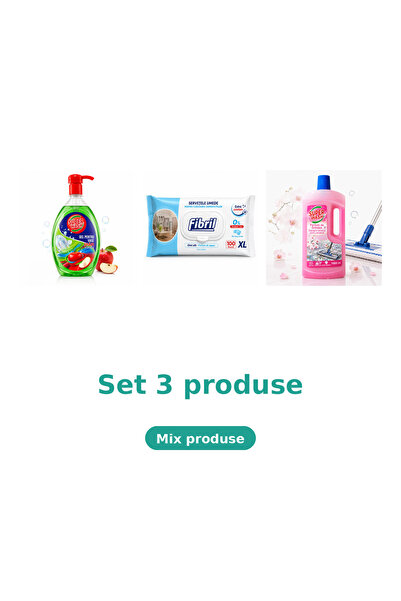 Fibril Set complet de bucătărie, 3 produse: Mar, Xl Blue, Orhidee