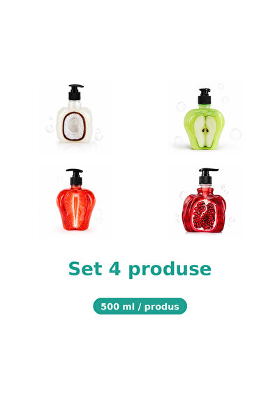 Tasty Set 4 Produse Tasty, Mix Cocos, Mar Piele Sensibila, Capsuni, Rodie