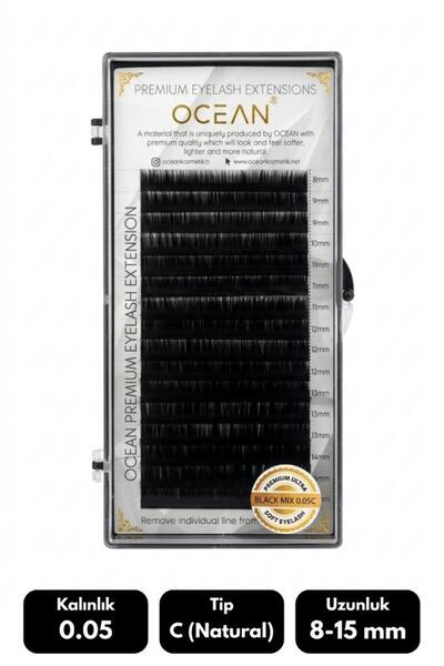 Ocean Doğal İpek Kirpik (Black MİX Natural Eyelash) 0.05C