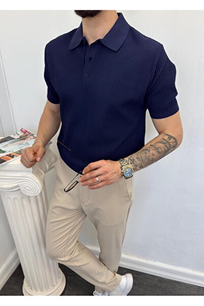 Steelmen Wear Polo Yaka Düğmeli Triko Tişört