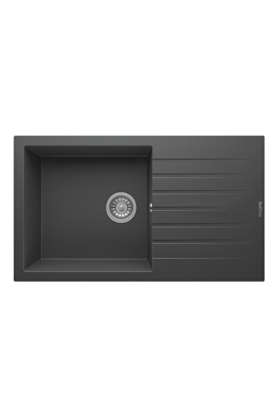 RealStone Laodikya 86 XL P014 Granit Evye 860x500 mm Tek Göz Damlalıklı Mutfa...