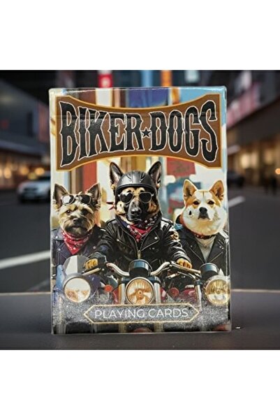 OyuncaklarÜlkesi مجموعة أوراق اللعب AI Playing Cards Biker Dogs المميزة، مجمو...