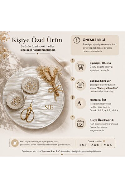 Masalsı Concept Söz Tepsisi , Nişan Tepsisi Beton Harfler Makas Demet Deniz K...