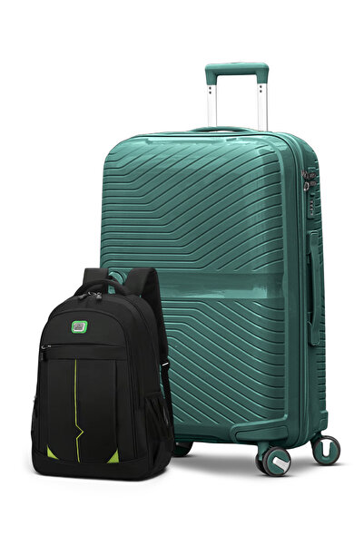 ZAAPPY Hard Shell Luggage With Travel Backpack Combo, 24 Inch, Lightweight Mi...