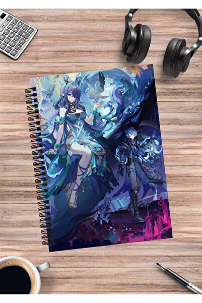 mertfigur Genshin Anime Spiral Notebook A5 (50 Sheets)