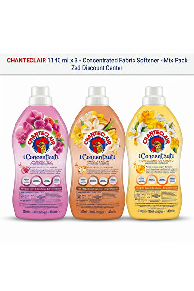 Chanteclair Balsam de rufe concentrat 1140ml x3 Pachet asortat (Floare de por...
