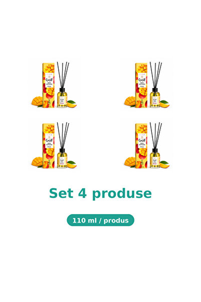 Golf Bax 4 Pachete Betisoare Parfumate pentru Camera Reed Diffuser Mango, Aro...