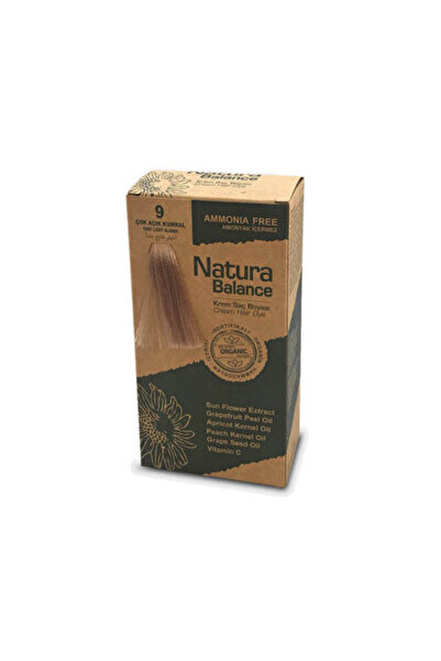NATURABALANCE Krem Saç Boyası Çok Açık Kumral 9 1 adet
