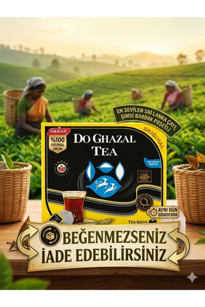 Diyet AVM Do Ghazal İran Kokulu Orijinal 1. Kalite 100’lü bardak poşet çay