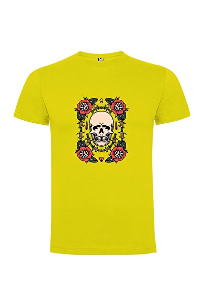 iLovePrints Scarlet Skulls Roses Tshirt