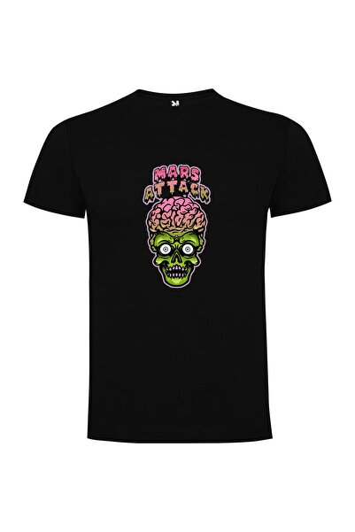 iLovePrints Brain-Skull Mars Attack Tshirt