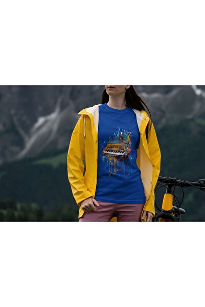 iLovePrints Colorful Abstract Piano Art Tshirt