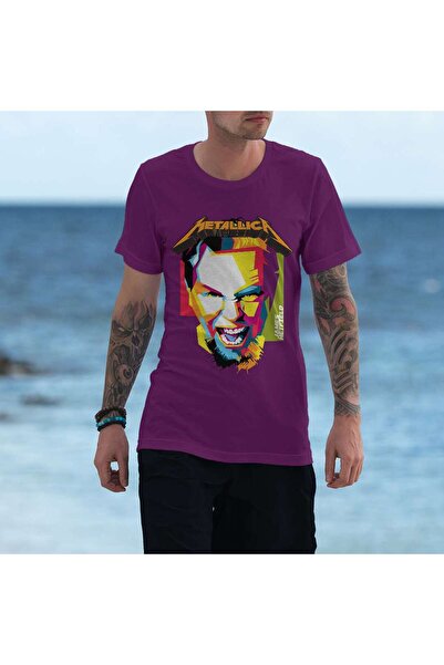iLovePrints Colorful Metallica Illustration Tshirt