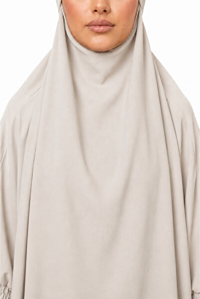 Elhaam The label Premium Ash Ivory Jilbab - Prayer Set