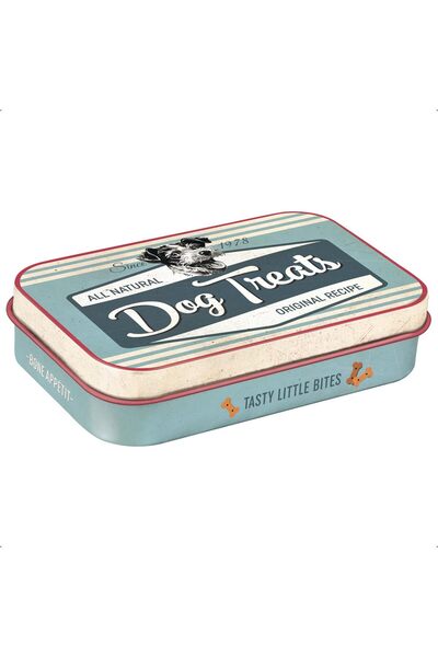 Nostalgic Art PfotenSchild - صندوق مكافآت للكلاب باللون الأزرق