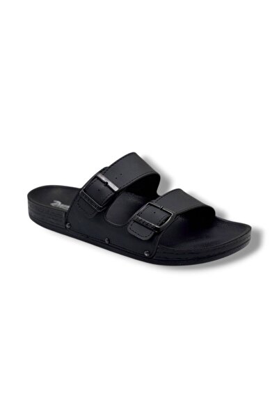 PARMİ 21351-26 Anatomical Double Band Waterproof Men's Slippers 42-44