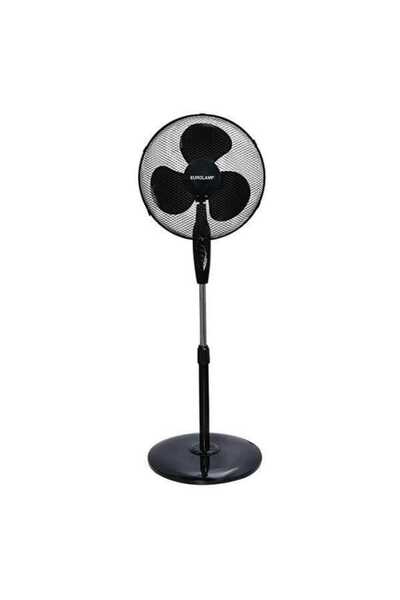EUROLAMP Ανεμιστήρας με ορθοστάτη 60W, Φ43cm, 1,25(h) m, Μαύρος