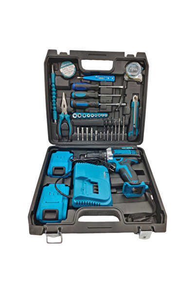 OEM Set de bormașină fără fir în cutie – 2 baterii Li-Ion de 48V + 30 de acce...