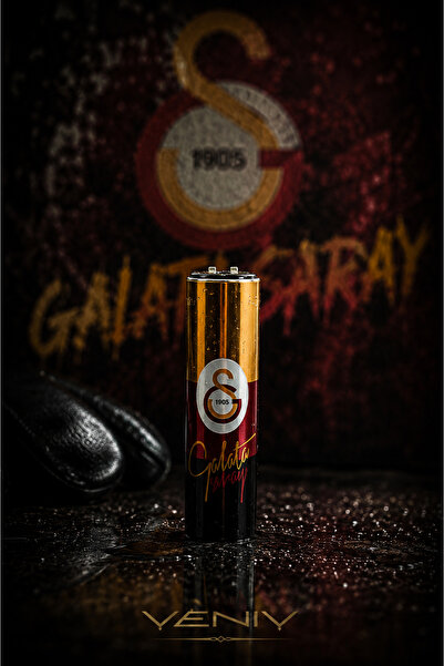 VENİV Metal Kasa Lisanslı Doldurulabilir Galatasaray Taraftar Çakmağı