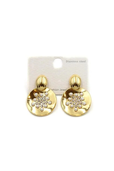 Hsc bilişim Pearl Earrings - Gold