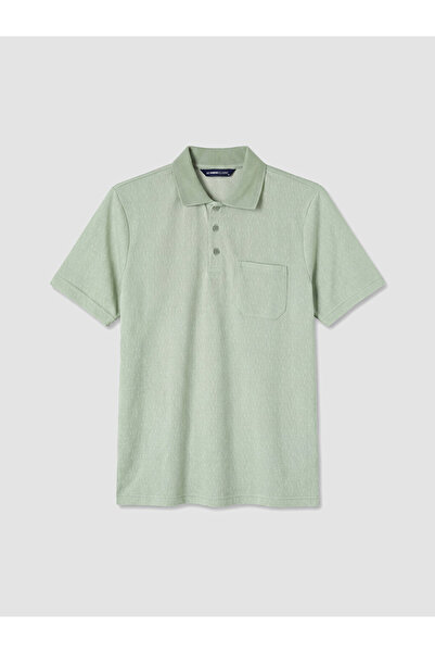 LC Waikiki Turquoise Polo Neck Men's T-Shirt
